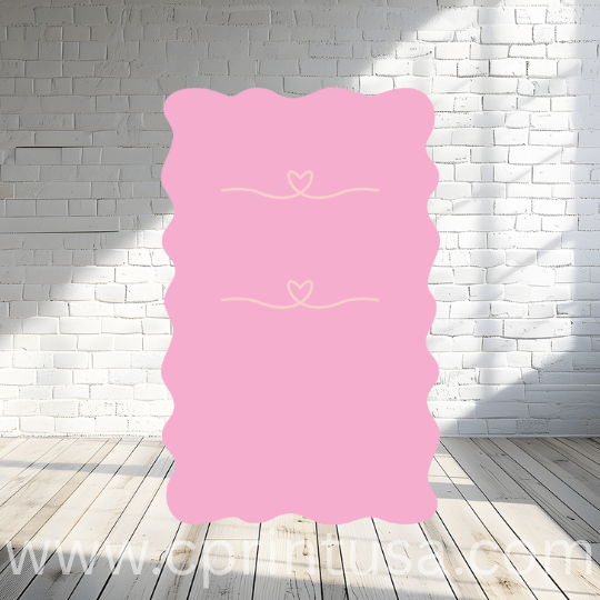 Pink Shape Backdrop by theme