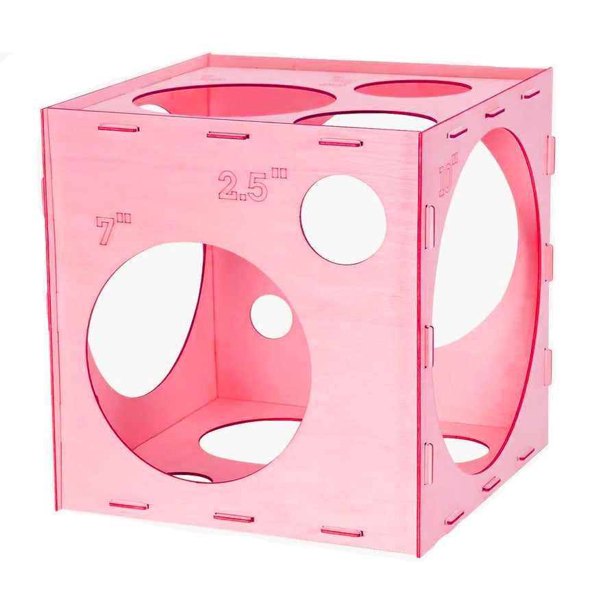 Compact Pink Balloon Sizer - Calibrator Set (Wooden)