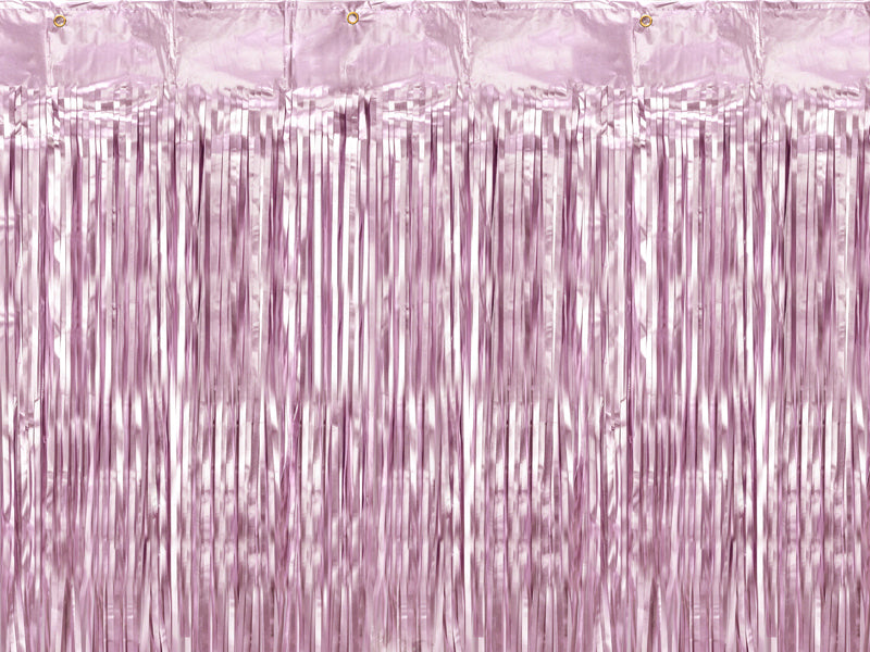 Pink Party Curtain 3' x 8' - PartyDeco USA
