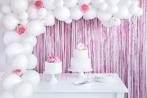Pink Curtain Foil Balloon 3' x 8'