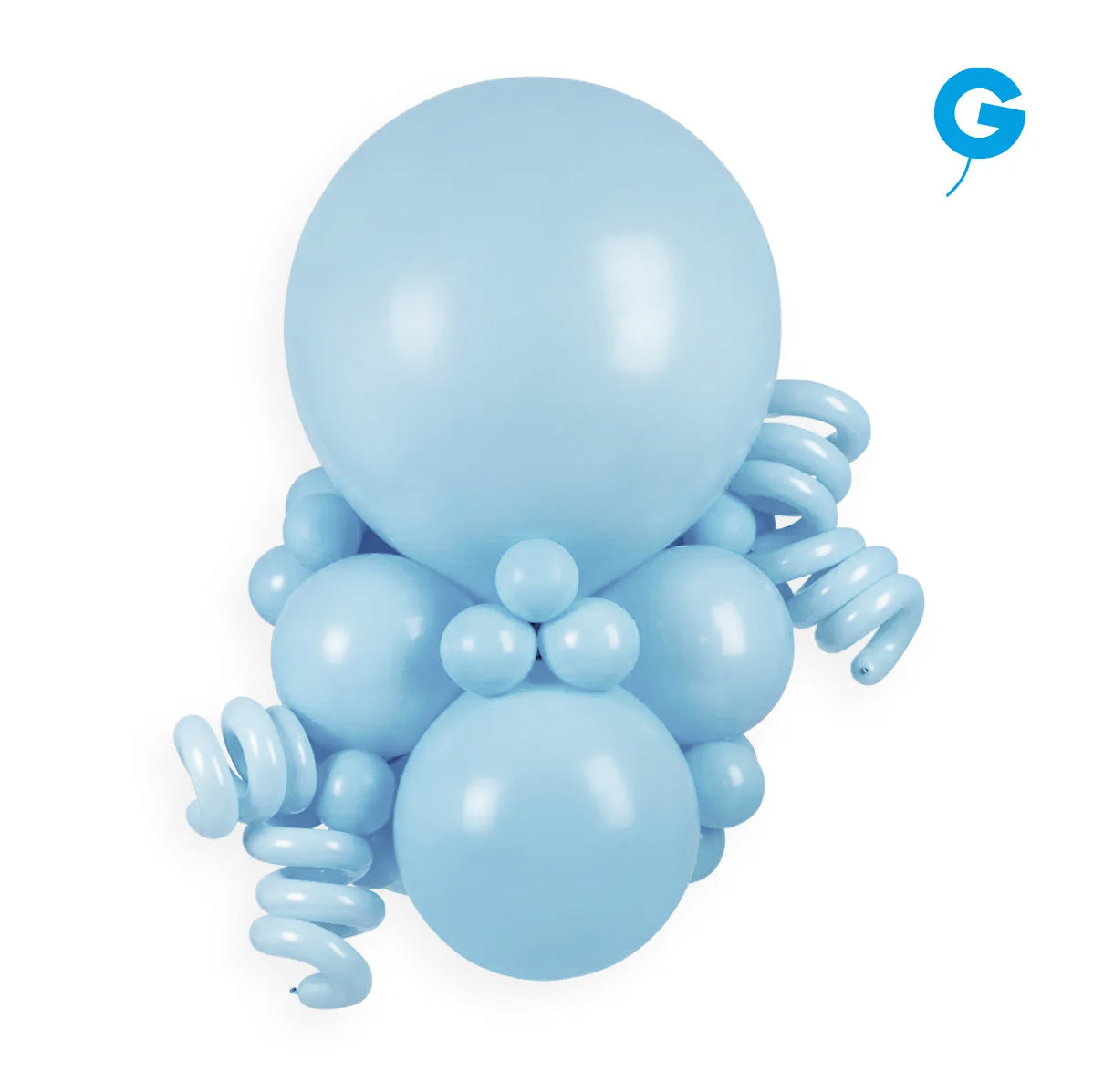 GEMAR | Solid Balloon Powder Blue #108 - 5 in.
