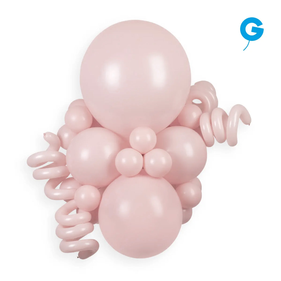 GEMAR | Solid Balloon Powder Pink #107 -  12 in.