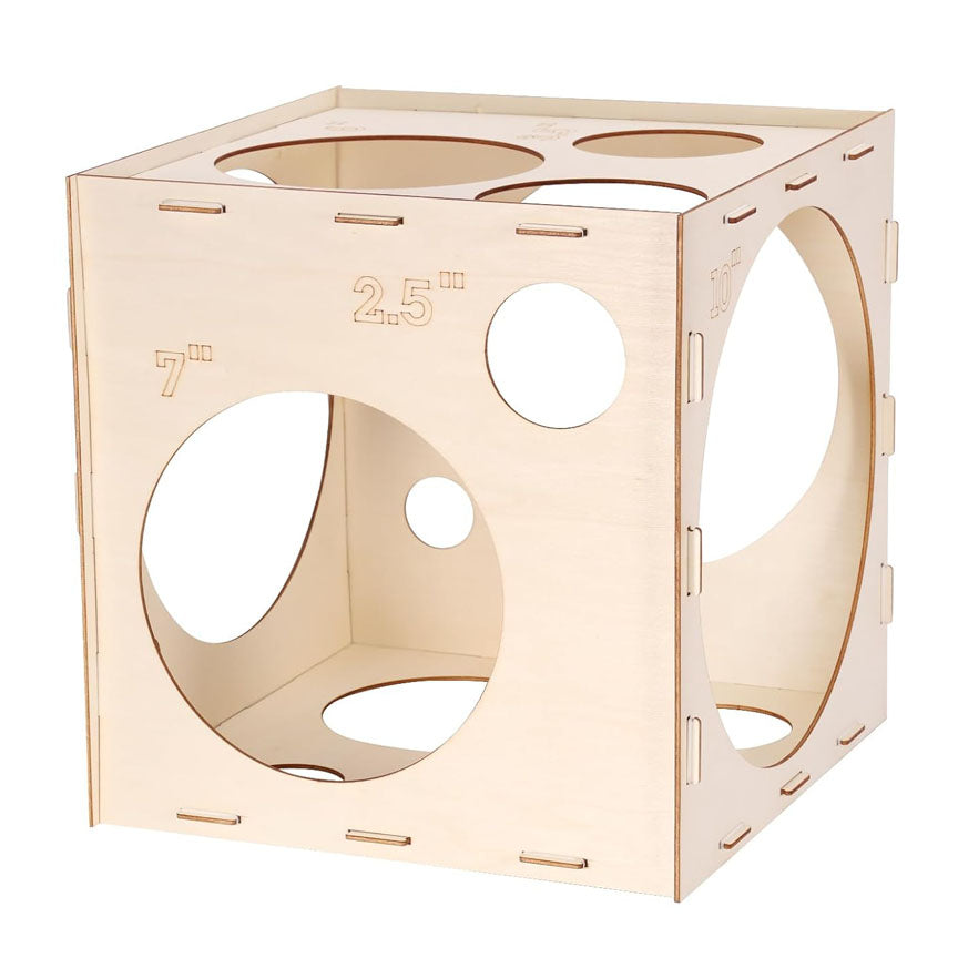 Compact Pink Balloon Sizer - Calibrator Set (Wooden)