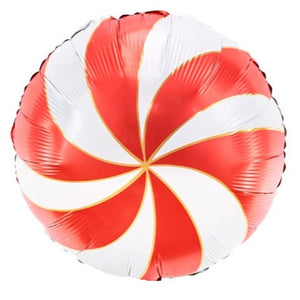 Red Candy Round Foil Balloon 18 in.
