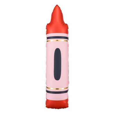 Crayon Foil Balloon 30 in. - Red PartyDeco USA