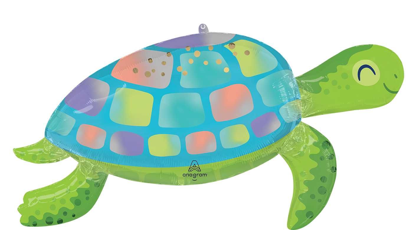 Under The Sea Turtle Foil Balloon 38 in.