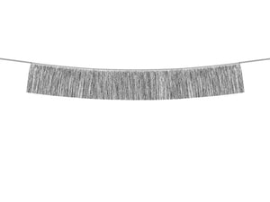 Silver Fringe Garland 4.4 ft. PartyDeco USA