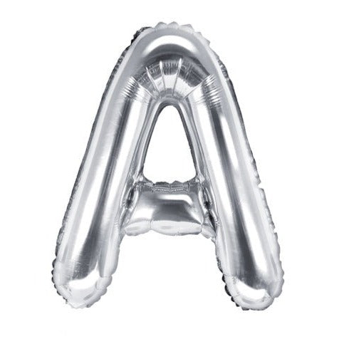 Silver Foil Letters (A to Z) - 14 in. PartyDeco USA