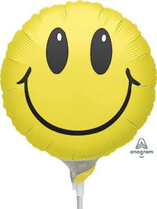 Smile Face 9 in. (Air Filled Only) | 2 pack