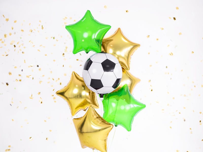 Soccer Ball Sphere Foil Balloon 16 in. - PartyDeco USA