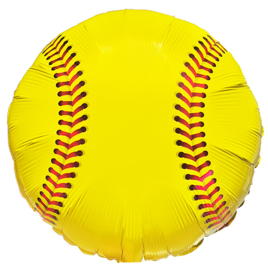 Softball Foil Balloon 18 in.