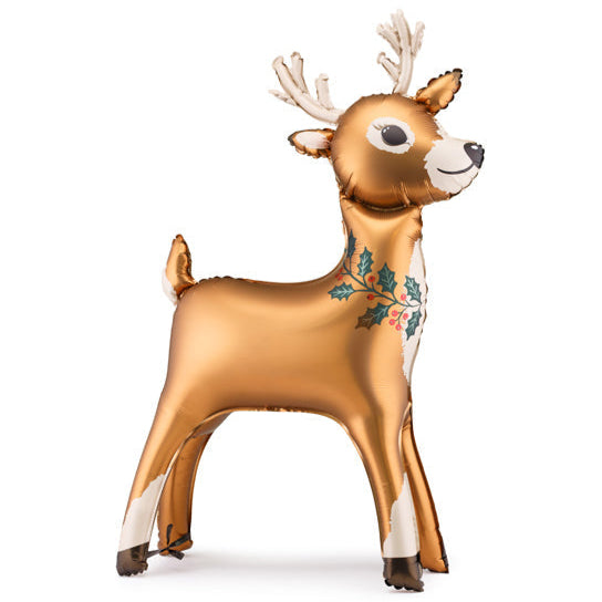 Standing Reindeer Foil Balloon 42 in. PartyDeco USA