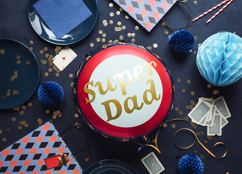 Super Dad Round Foil Balloon 18 in. PartyDeco USA