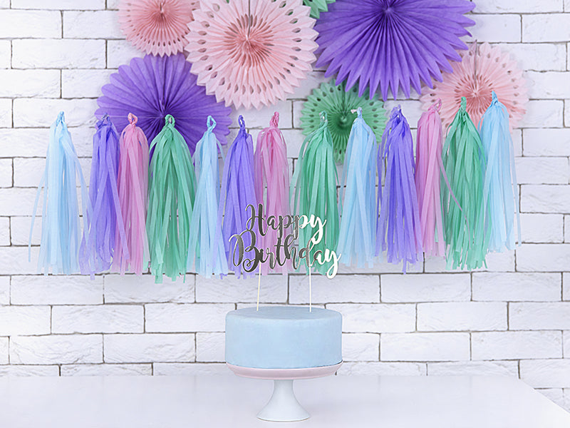 Tassel Garland Pastel 5 ft. PartyDeco USA