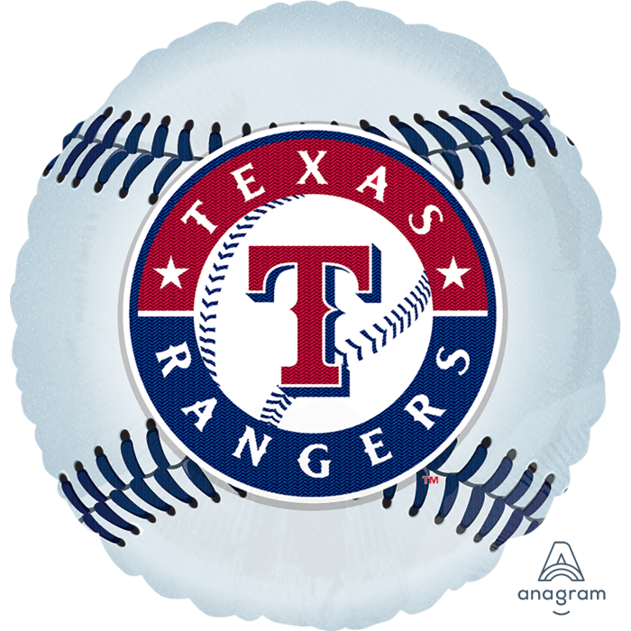 Texas Rangers Baseball Foil Balloon 18 in.