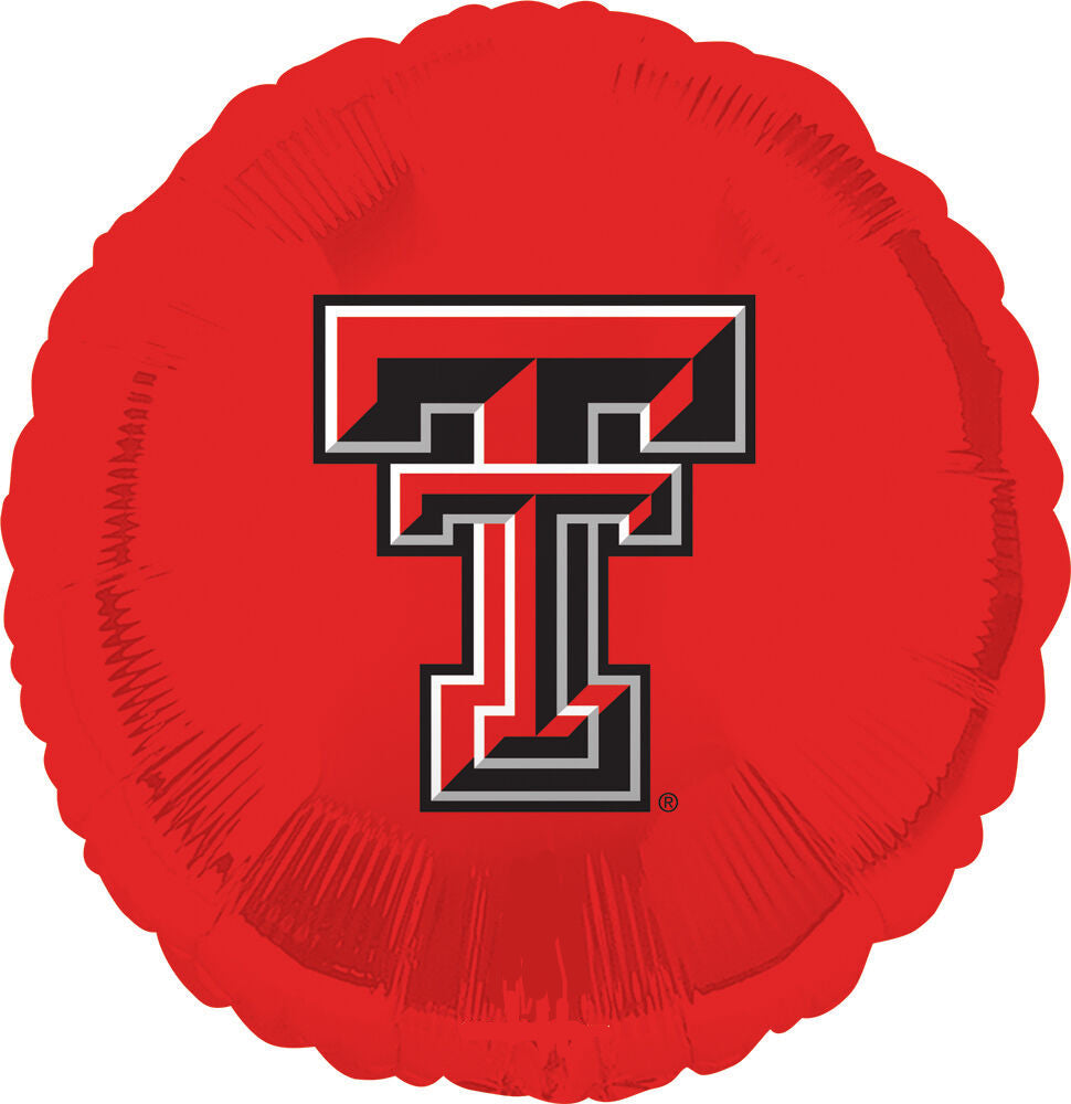 Red balloon with a black and white 'T' logo on a white background