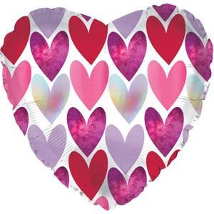 Textured Heart Shape 9 in. (Air Filled Only) | 2 pack
