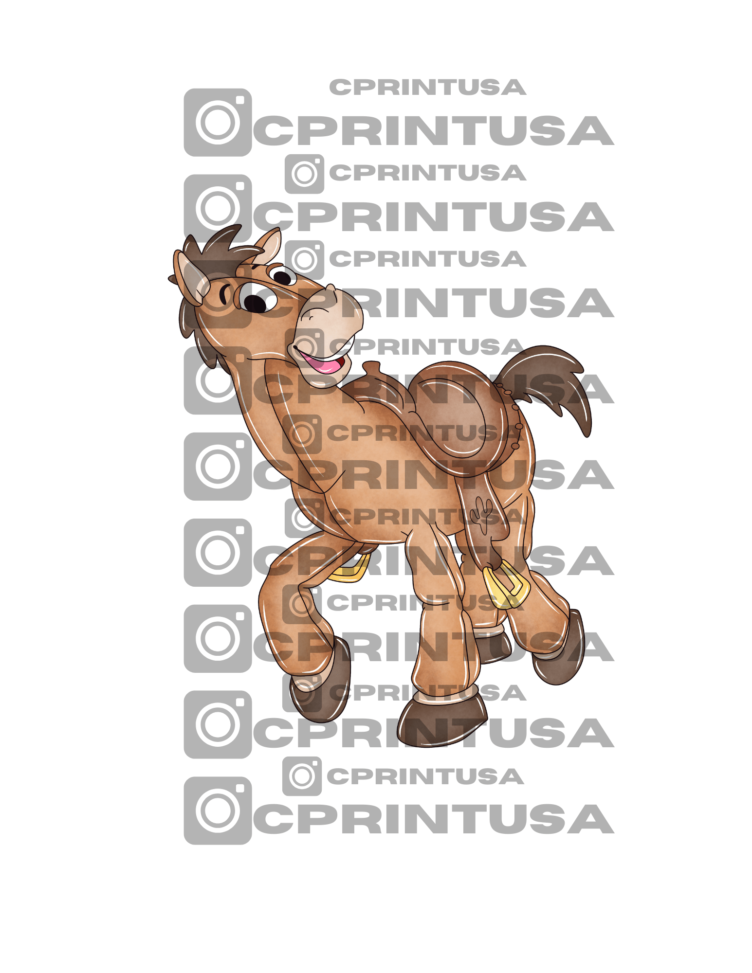 TOY STORY BULLSEYE WATERCOLOR  CUT OUT