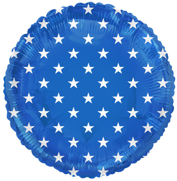 USA Stars Round Foil Balloon 18 in.