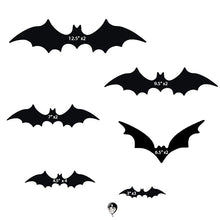 Load image into Gallery viewer, Black Bat Cutouts with Adhesives - 15 pcs.