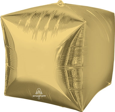 Globo de aluminio Cubez de 15 pulgadas - Unidad individual Oro blanco