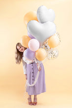 Load image into Gallery viewer, PartyDeco White Heart Shaped Foil Balloon - 29 in.