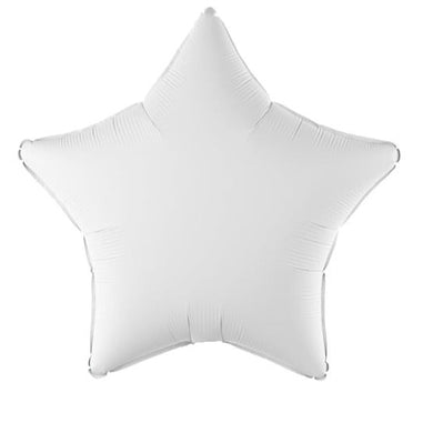 White Star Foil Balloon 19 in. PartyDeco USA