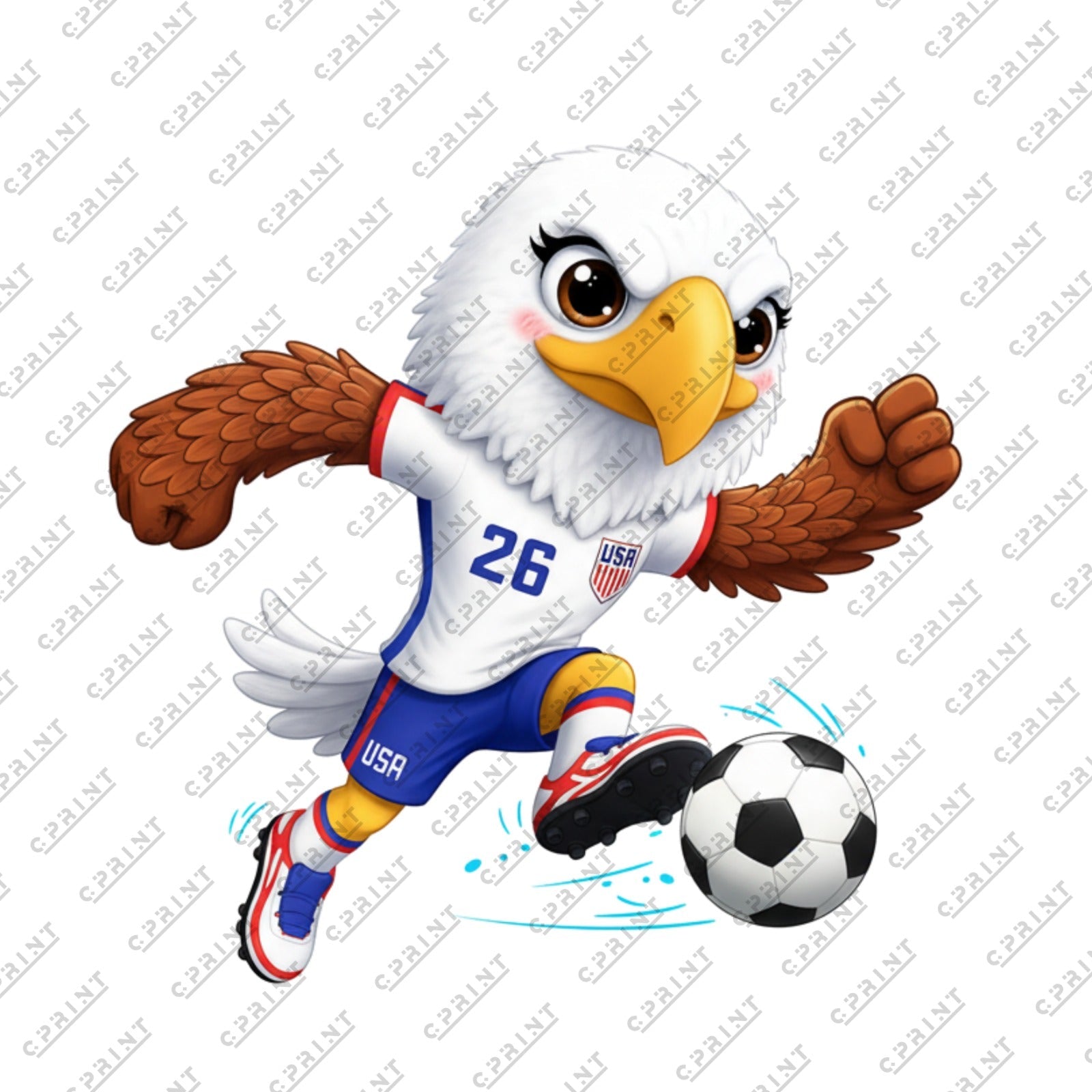 WORLCUP 2026 CHARACTER USA EAGLE