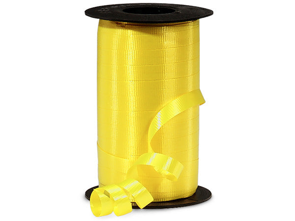 Wide Curling Ribbon 3/8" - Yellow