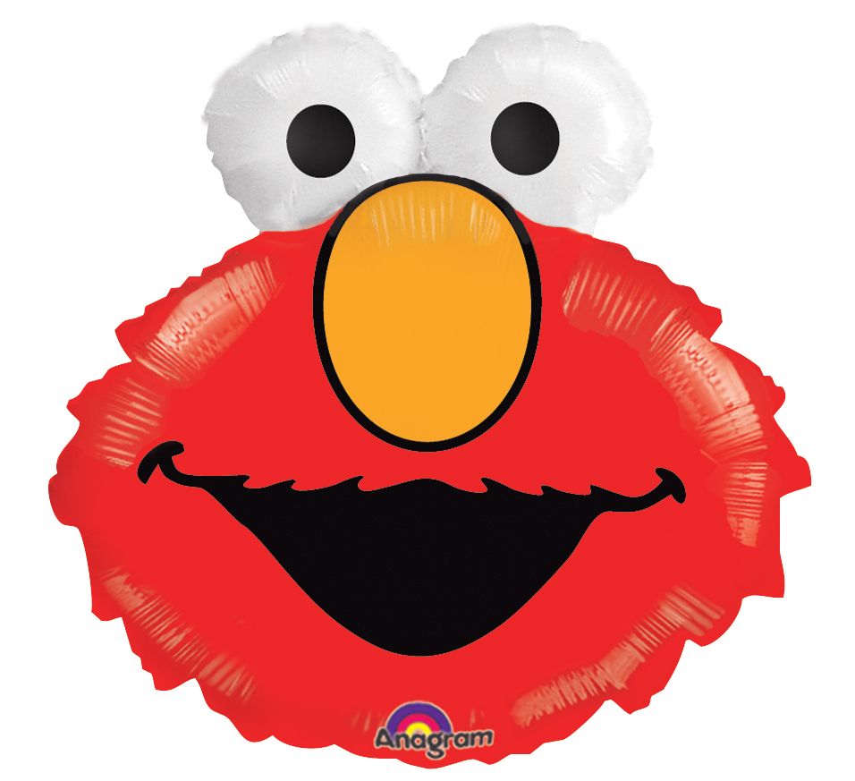 Elmo Head Foil Balloon 20 in.