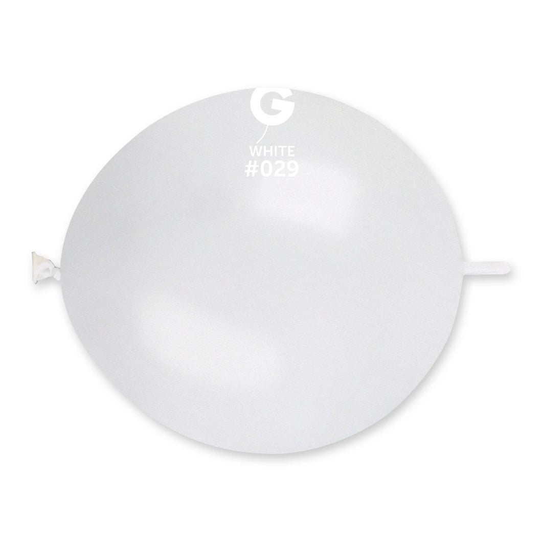 Globo Metálico Blanco G-Link 13 pulg.