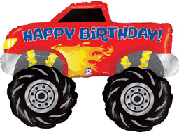 Monster Truck Birthday Foil Balloon 40 in.