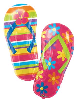 Flip Flop Shape Foil Balloon 33 in.