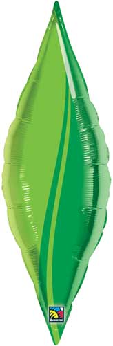 Globo de aluminio cónico de 13 pulgadas - Hoja verde