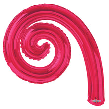 Load image into Gallery viewer, Kurly Spiral Foil Balloons 14.in.- 3 pack (Choose your color)