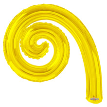 Load image into Gallery viewer, Kurly Spiral Foil Balloons 14.in.- 3 pack (Choose your color)