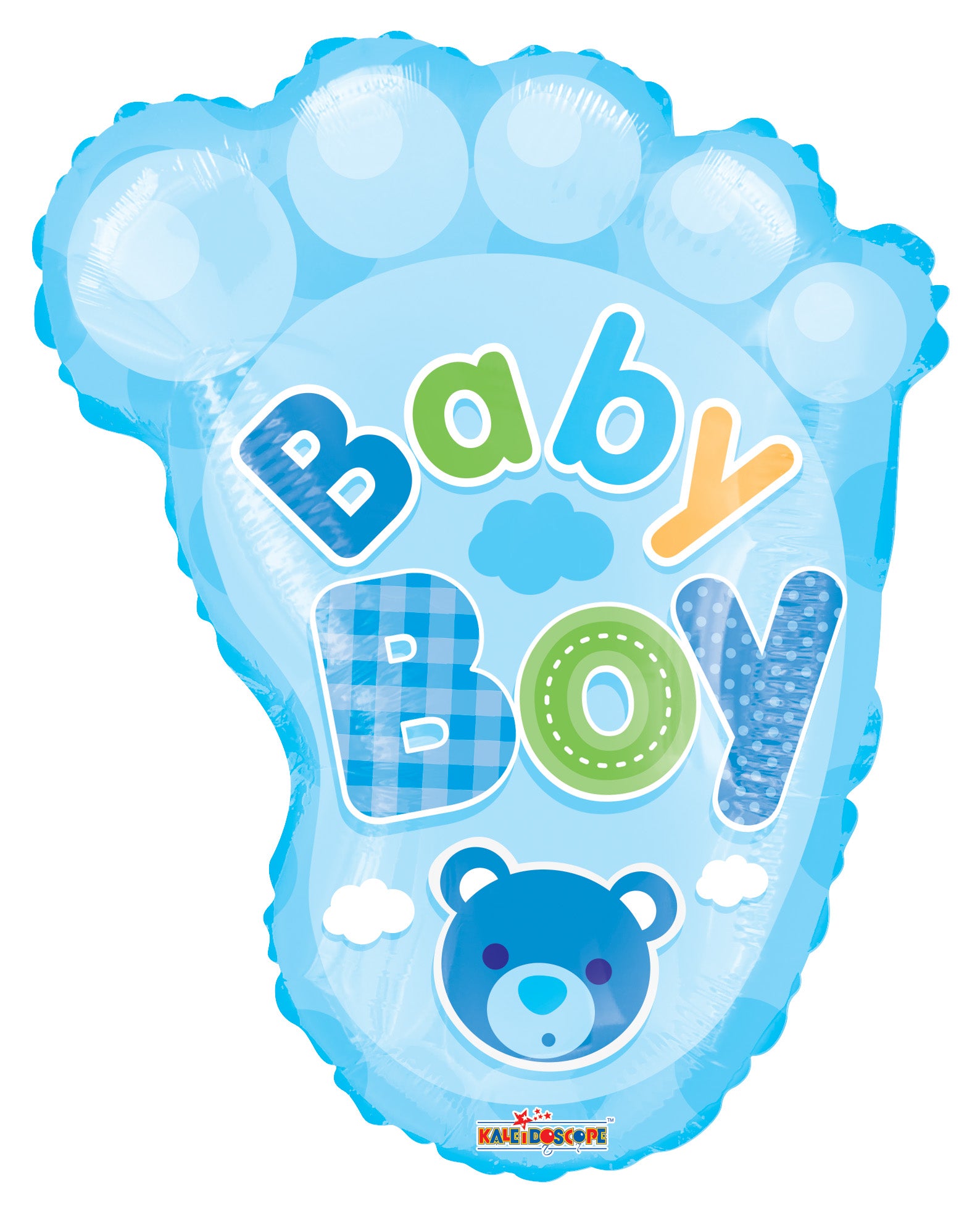 Baby Boy Foot Shape Foil Balloon 20 in.