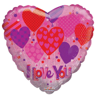 I Love You Holographic Foil Balloon 18 in.