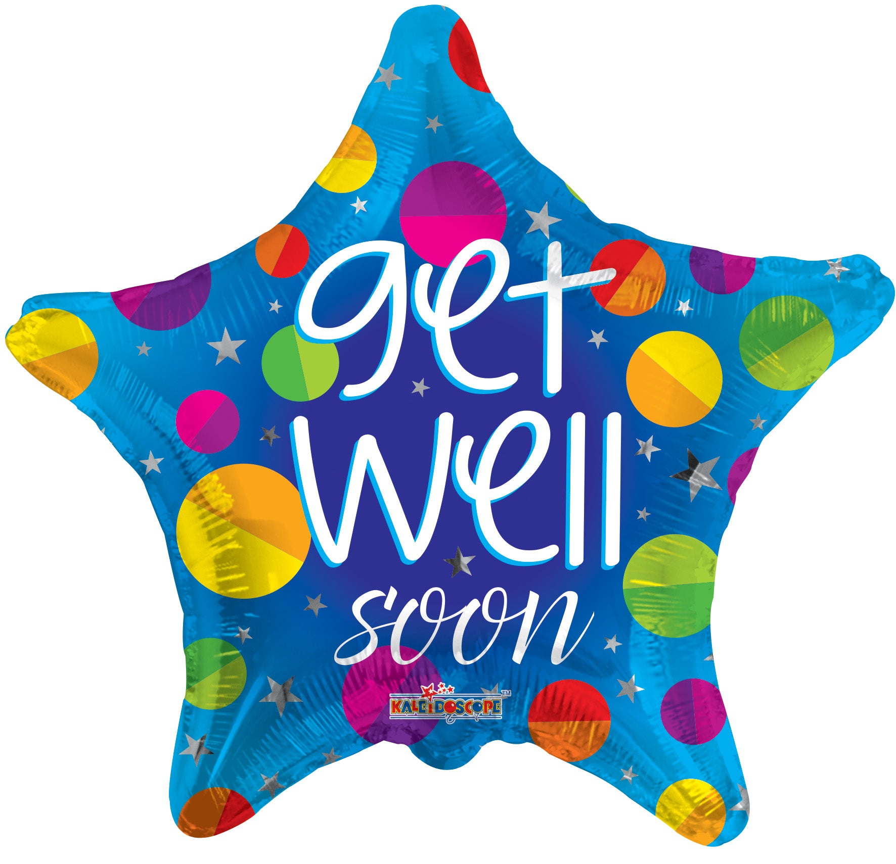 Get Well Soon Star Foil Balloon 18 in.