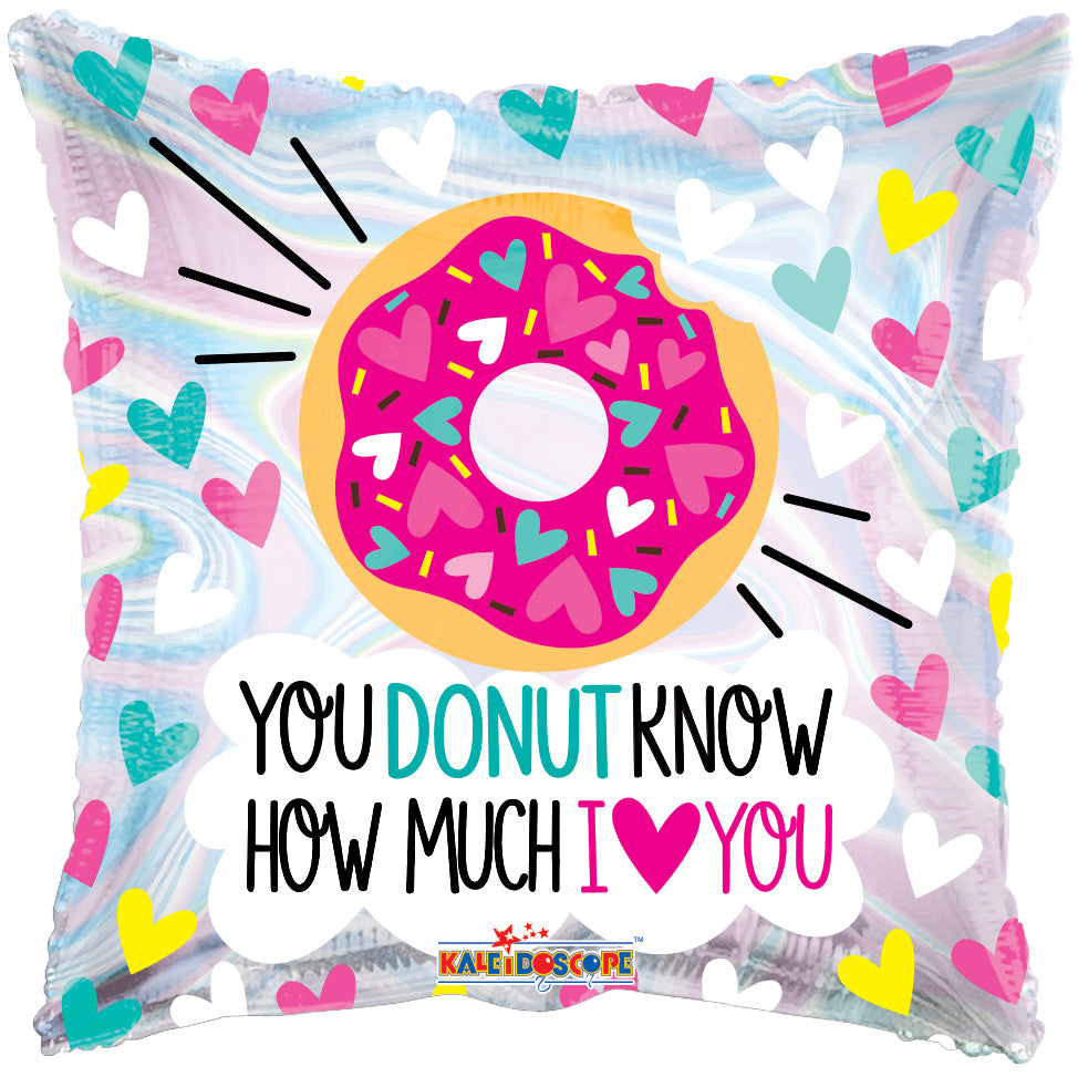 Donut Love Holographic Foil Balloon 18 in.