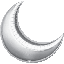 Load image into Gallery viewer, Crescent Moon Foil Balloon (Choose Size / Color)