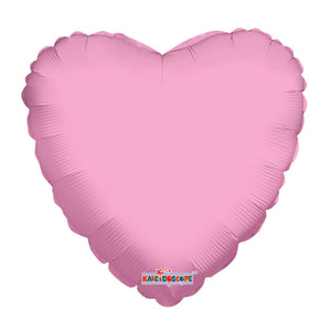 Solid Heart Shaped Foil Balloons - 18 in. (Choose Color)