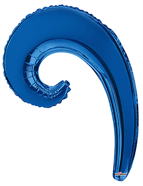 Kurly Wave Balloons 14 in. - 3 pack Royal Blue Gellibean