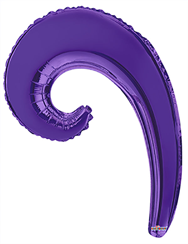 Globos Kurly Wave de 14 pulgadas (paquete de 3) - Morado