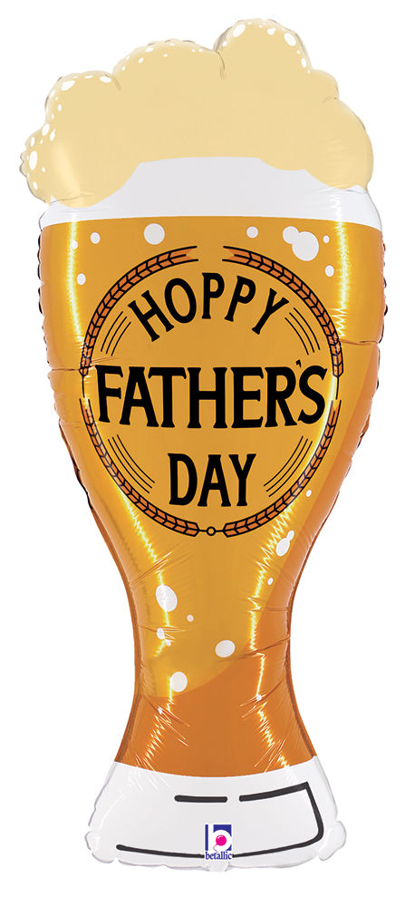 Hoppy Father's Day Beer Shape Foil Balloon 39 in.