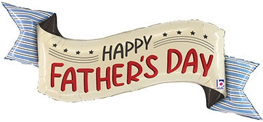 Happy Father's Day Banner Foil Balloon 45 in.