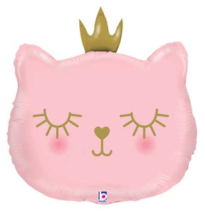 Cat Princess Shape Foil Balloon 21 in.