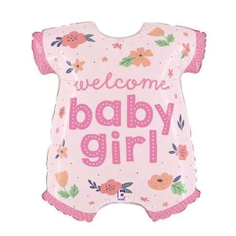 Baby Girl Onesie Foil Balloon 31 in.