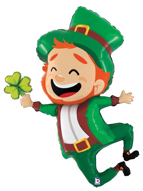 St Patrick's Leprechaun Shape Foil Balloon 39 in.