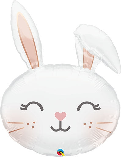 Floppy Eared Bunny Head Foil Balloon 37 in.